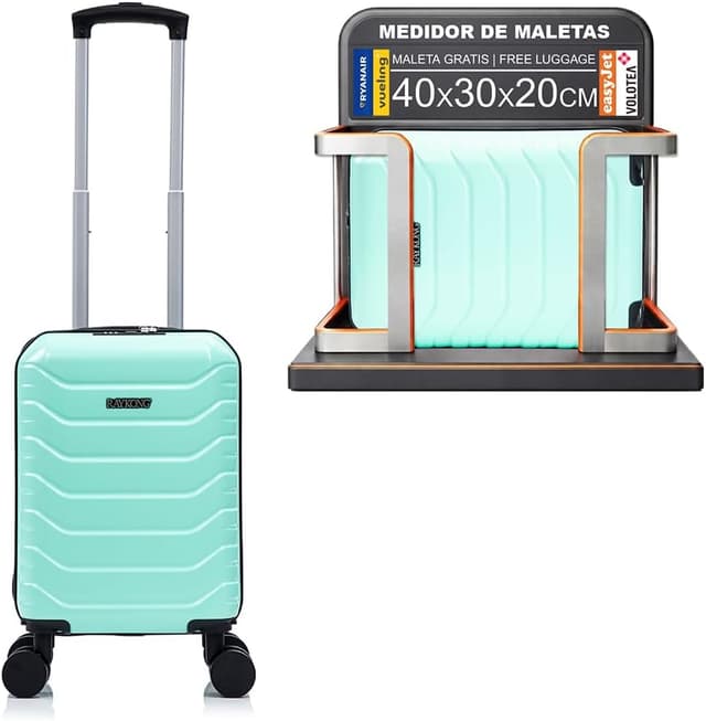 RAYKONG Maleta de Cabina 40x30x20 con Ruedas Desmontables