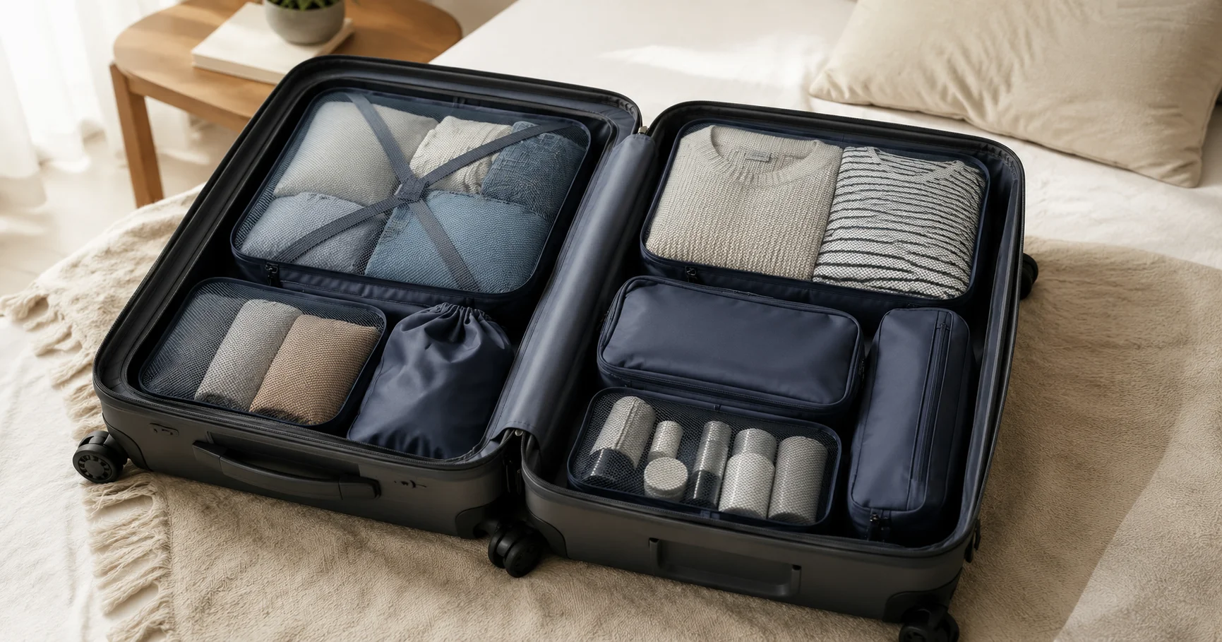 Packing cubes o bolsas compresoras: ¿qué funciona mejor?